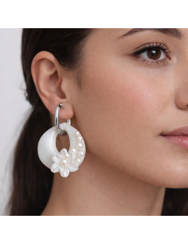 boucles d'oreilles mariée - goutte d'eau