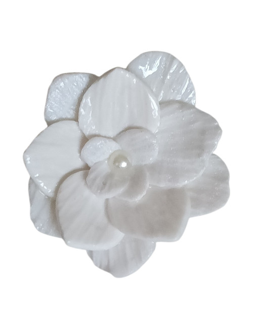 Clip fleur blanche – Robe de mariée