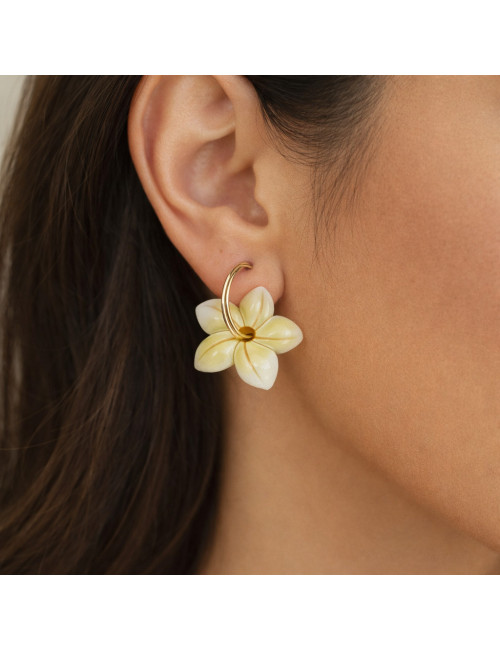 Boucles d'oreilles interchangeable - fleur