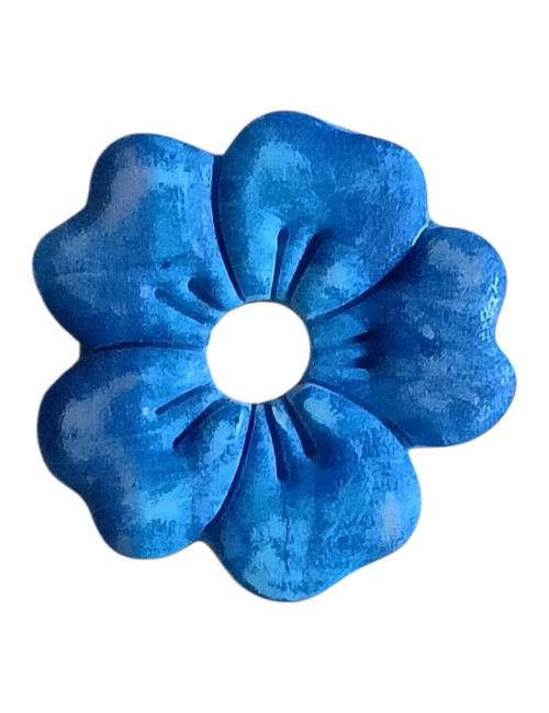 Boucles d'oreilles interchangeable - fleur marine