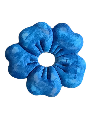 Boucles d'oreilles interchangeable - fleur marine