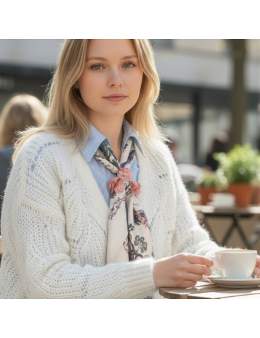 Accessoires Bijoux pour foulard - Fleurissants