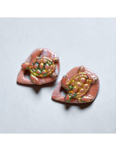 Boucles d'oreilles interchangeable - tortue