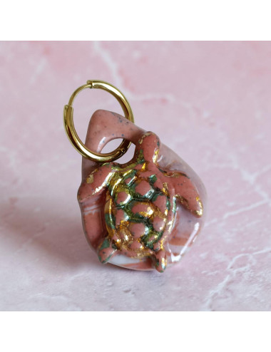 Boucles d'oreilles interchangeable - tortue