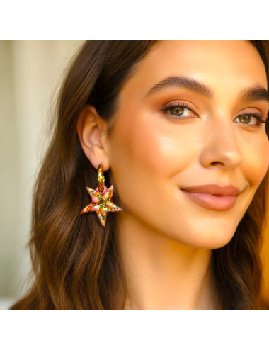 Boucles d'oreilles interchangeable - coquillages