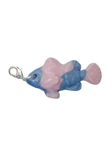 Gamme La plage, le poisson rose et bleu mer