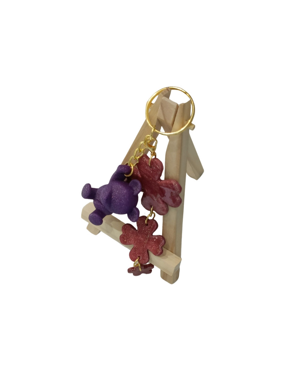 Porte-clé Ourson Chance Mystique