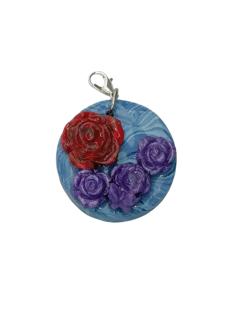Roseraie Céleste – Médaillon fleuri