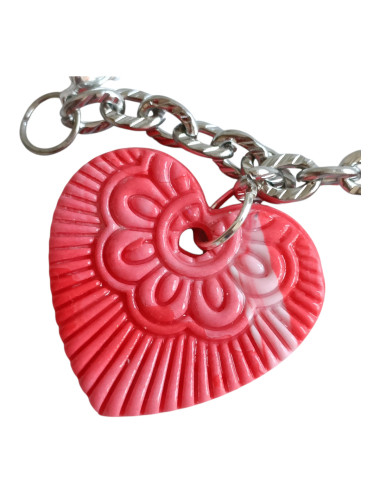 Box bijoux sac chaine Cœur Floral