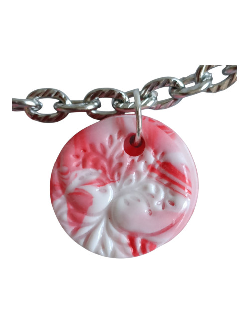 Box bijoux sac chaine Cœur Floral