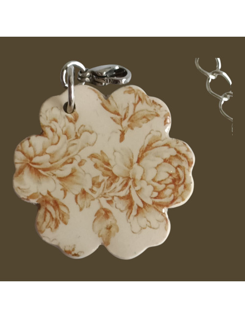 Box  bijoux sac et porte clés teckel Fleurissent