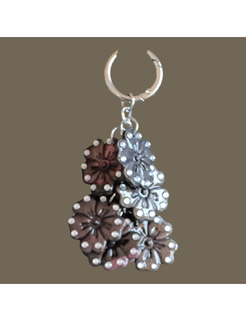 Box bijoux sac et porte - clés Fleur Rebelle"