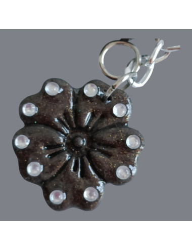 Box bijoux sac et porte - clés Fleur Rebelle